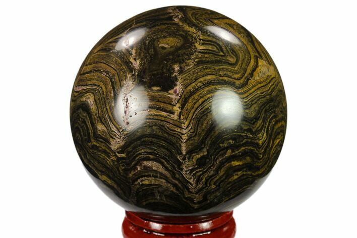 Polished Stromatolite (Greysonia) Sphere - Bolivia #134738